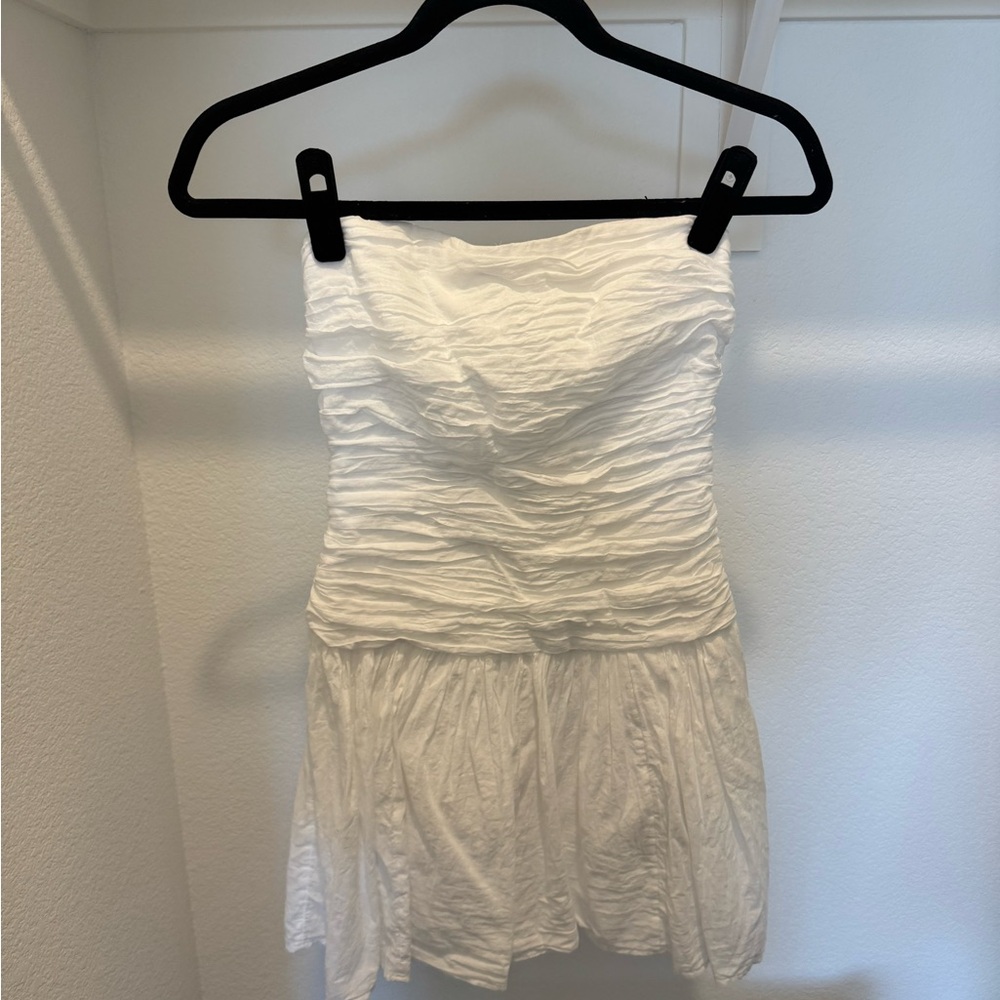 Abercrombie & Fitch Strapless White Dress